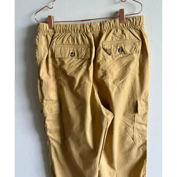 Avec Les Filles Womens Anthropologie Drawstring Cargo Baggy Pants Khaki Tan Sz L - Picture 9 of 15